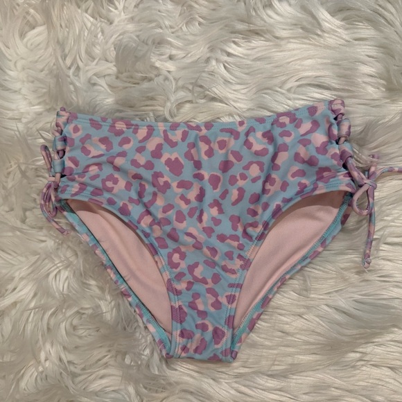 Art Class Girls Leopard Two-Piece Bikini Pink Blue Size M 7/8 NEW - Picture 6 of 9